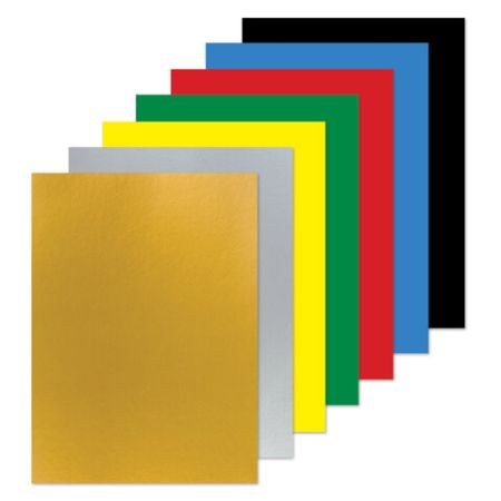 Цветной картон А4 7л 7цв мелованный Рыбка Юнландия 1/60 (Клиент)