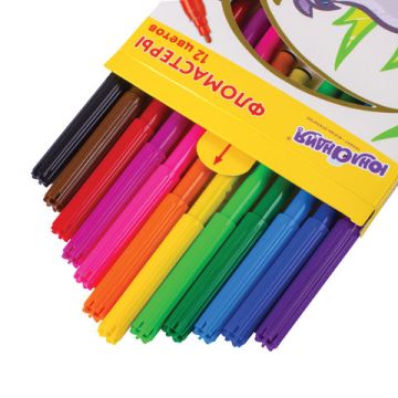 Фломастеры 12цв легкосмываемые ЮНЛАНДИЯ Экзотика 1/12