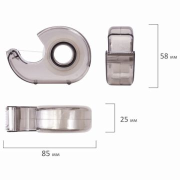 Канц.лента 12х10 прозрачная в диспенсере Brauberg 1/12/144
