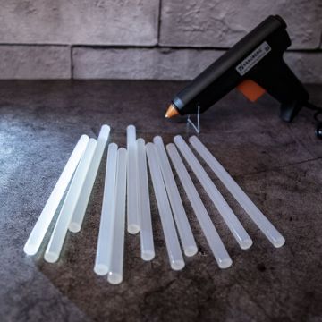 Клеевые стержни, диаметр 11мм, длина 200мм, прозрачные (12 шт) BRAUBERG 50/100 (Клиент)