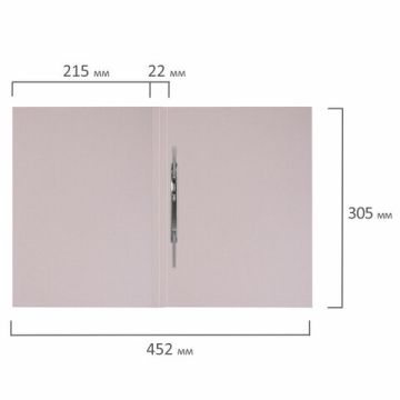 Скоросшиватель картон синий BRAUBERG, гарант. пл. 360 г/м2 до 200л. 25/200 (Кл