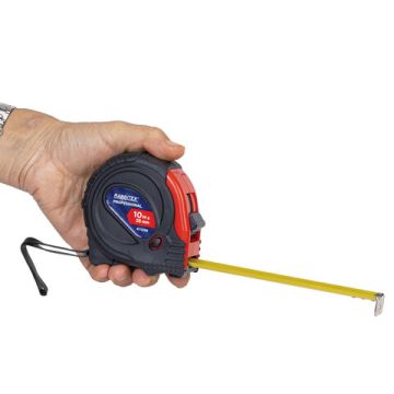 Рулетка измерительная 10м х 25мм RABBITEX  обрезиненный корпус 1/6/60