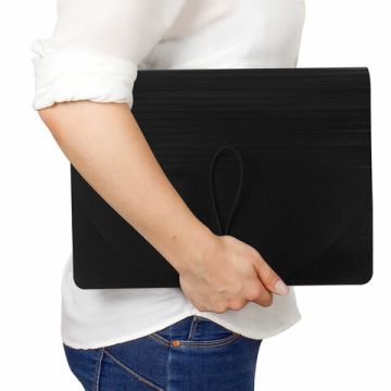 Папка-органайзер для бумаг и документов на резинке 13отд А4 черная BRAUBERG DOCS 1/18 (Клиент)