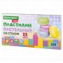 Пластилин 22цв 330г со стеком пастел цвета BRAUBERG KIDS 1/10