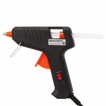 Клеевой пистолет 15Вт для стержня 7мм с выключателем BRAUBERG 1/24 (Клиент)