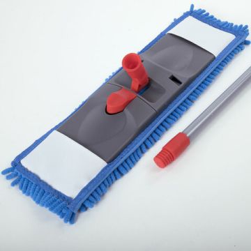Швабра с флаундером 40см черенок 80-120 см еврорезьба насадка МОП микрофибра LAIMA 1/1 (клиент)