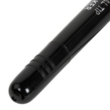 Маркер перманентный двусторонний BRAUBERG DUO, ЧЕРНЫЙ, наконечники 0,7/1 мм 1/10