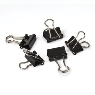 Зажимы для бумаг 15мм на 45л (12шт) черные в картонной коробке Staff 1/12/360