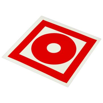 Знак вспомогательный Кнопка включения пожарной автоматики 200х200мм (4шт) 1/500 (Клиент)