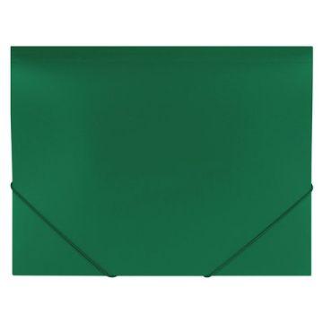 Папка на резинках до 300листов зеленая 500 мкм Office BRAUBERG 1/50