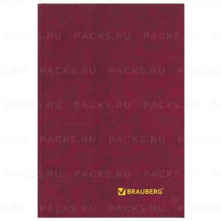 Книга учета 96л 200х290мм линия бумвинил BRAUBERG 1/10