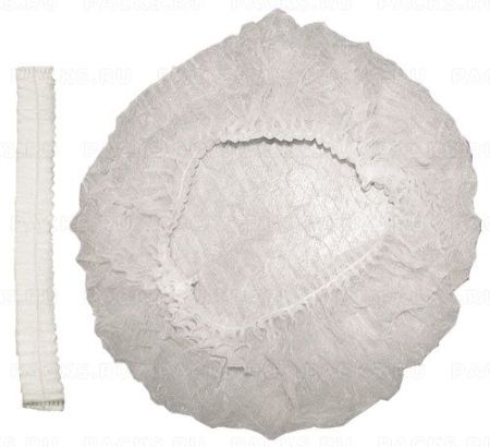 Шапочка Шарлотта белая плотная 100/1000