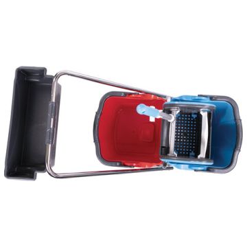 Тележка уборочная 2 съемных ведра 25 мех. отжим, корзина BRABIX 1/1 (клиент)