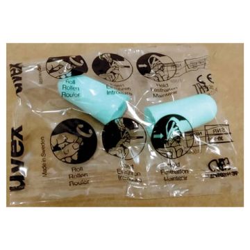 Беруши (противошумные вкладыши)  без шнурка, одноразовые, 1 пара в инд. упак. 1/200 (клиент)