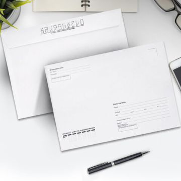 Конверты С5 162х229мм 80г/м2 отрывная лента Куда-Кому внут.запечатка BRAUBERG 100/1000 (Клиент)