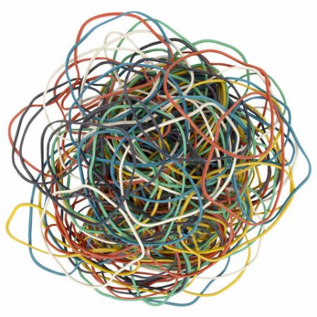 Резинка банк 100гр 80мм STAFF цветная 1/10/200