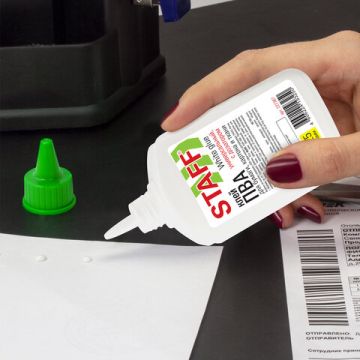 Клей ПВА 125г бумага картон текстиль фото STAFF 1/40