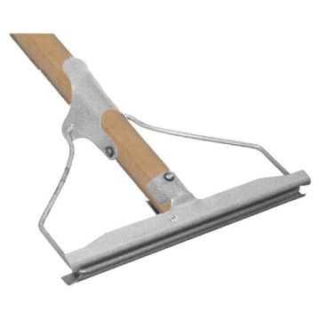 Швабра для пола деревянная с металлич зажимом L-120см, рабочая часть 20см 1/5