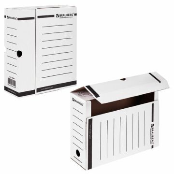Короб архивный с клапаном А4 (260х325мм) 100мм до 900л BRAUBERG 1/50 (Клиент)