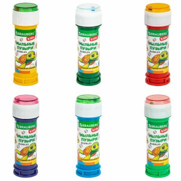 Мыльные пузыри 60мл с игрушкой BRAUBERG Kids 1/36/216