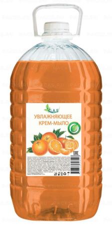 Мыло жидкое 5л ПЭТ Апельсин с глицерином GAS 1/4