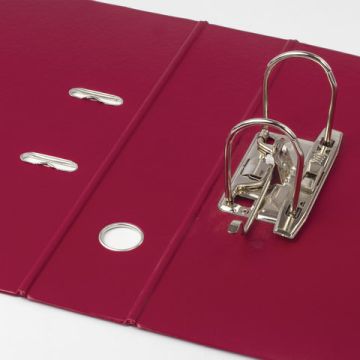Папка-регистратор А4 70мм BRAUBERG с двусторон.покрытием из ПВХ бордовая 1/20