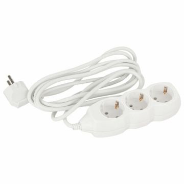 Удлинитель сетевой 3м SONNEN U-133G 3 розетки с заземлением 10 А белый 1/20 (клиент)