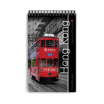 Блокнот 40л А5 клетка гребень обложка ламинированный картон Города 1/25