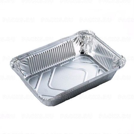 Касалетка алюминиевая 262х189/215х145мм 1900мл L-край (крышка 451897) 50/500