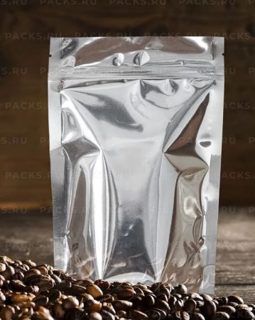Пакет Zip-Lock Дой-Пак металл (13,5х20)+(4+4) 92мкм Aviora 50/300