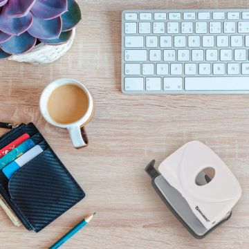 Дырокол на 20листов белый Original Brauberg 1/12