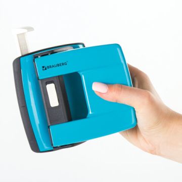 Дырокол на 20листов металлический голубой Brauberg Ultra 1/30/60 (Клиент)