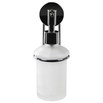 Диспенсер (дозатор) для жидкого мыла LAIMA сталь/стекло 300мл 1/6 (Клиент)