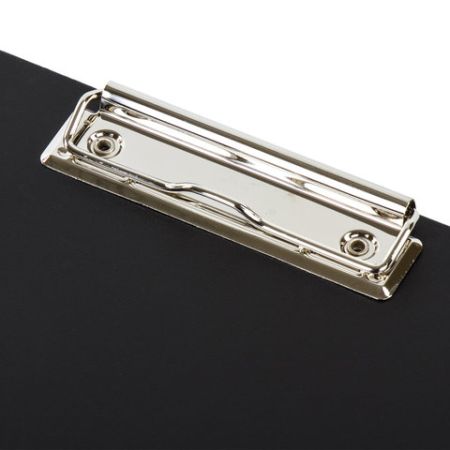 Папка-планшет с прижимом и крышкой А4 0,9мм до 50л пластик черный BRAUBERG Стандарт 1/20/120 (клиен)