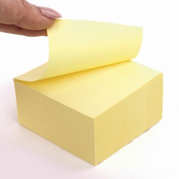 Блок самоклеящийся (стикеры) BRAUBERG 76*76мм, 400 листов, желтый, 1/6