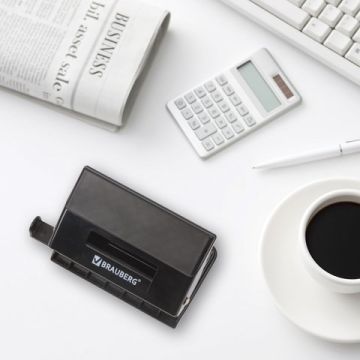 Дырокол на 10листов черный Black Jack Brauberg 1/12/72