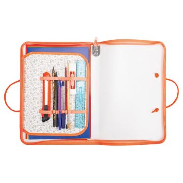 Папка для тетрадей А4 1отделение пластик органайзер Foxes ПИФАГОР 1/50