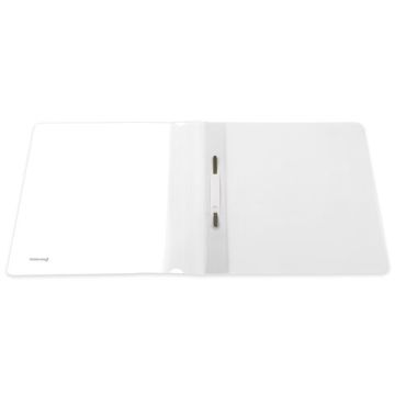 Папка скоросшиватель с прозр верхн лист BRAUBERG А4 белый 1/25 (Клиент)