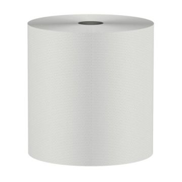 Полотенца бумажные рулон 1сл 180м VEIRO (Система H1) Basic белые 1/6 (клиент)