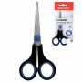 Ножницы 140мм метал черно-синие резиновые вставки SOFT GRIP Brauberg 1/12