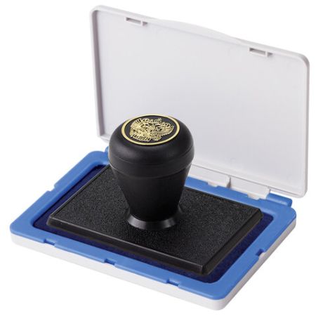 Штемпельная подушка синяя 100х80мм BRAUBERG 1/12