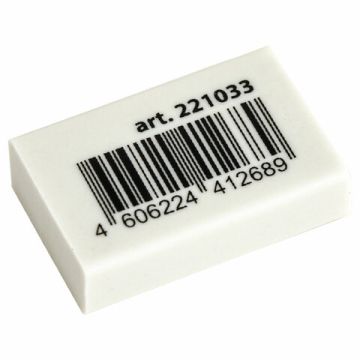 Ластик 26х17х7мм термопластичная резина белый BRAUBERG 1/80