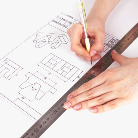 Линейка 50см металл ПВХ чехол BRAUBERG 1/12/192