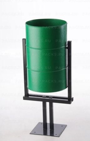 Урна металлическая стационарная ЭКО 30л зеленая 1/1 