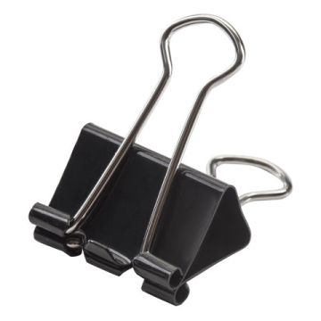 Зажимы для бумаг 25мм на 100л (12шт) черные в картонной коробке Staff 1/12