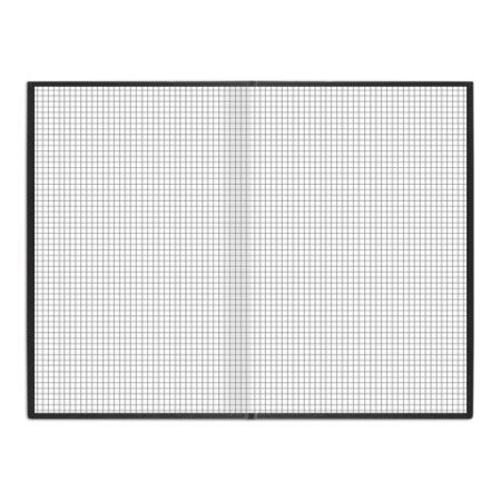 Книга учета 96л 200х290мм клетка  бумвинил черная BRAUBERG 1/10