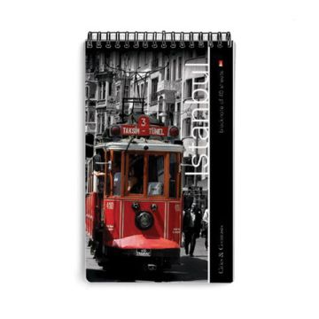 Блокнот 40л А5 клетка гребень обложка ламинированный картон Города 1/25