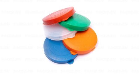 Крышки полиэтиленовые для консервирования d-82 универсальные оранжевые 350/350