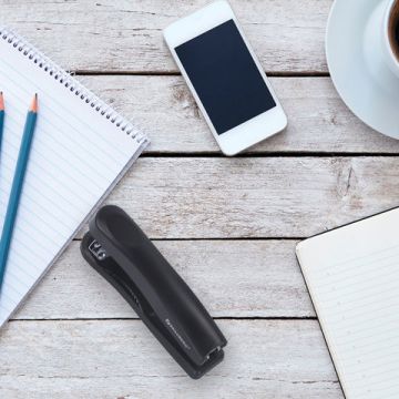 Степлер №24/6, 26/6 BRAUBERG Standard+ до 30 листов полнозагрузочный черный 1/12/96