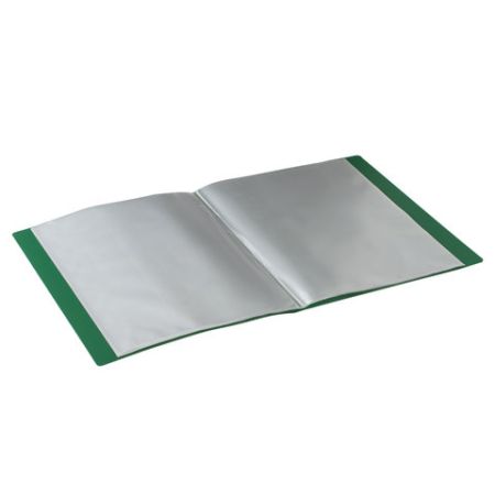 Папка  40 вклад. BRAUBERG Стандарт, зеленая, 0,7мм 1/30